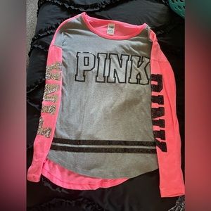 Victoria’s Secret pink shirt